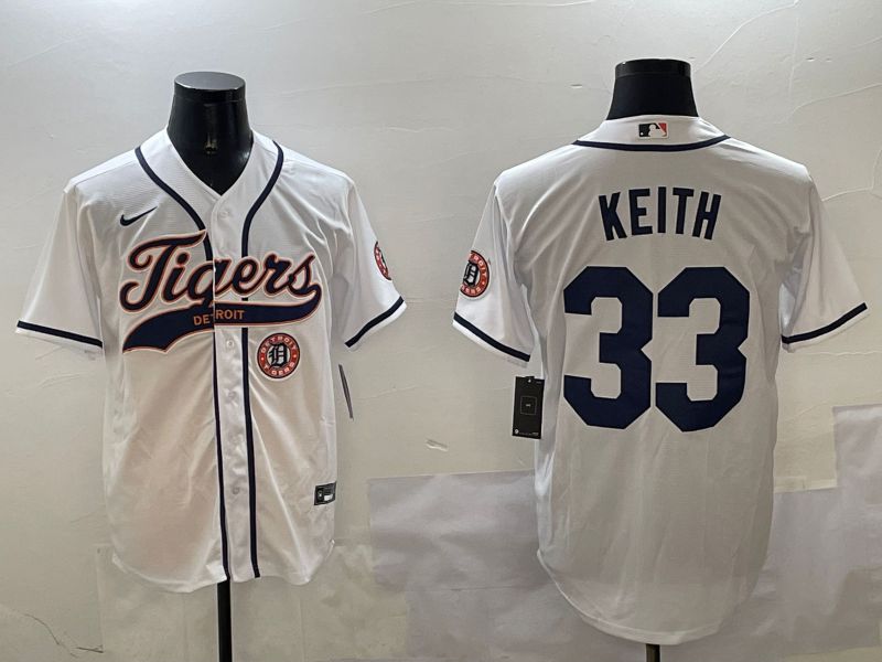 Men Detroit Tigers 33 Keith White Jointly Name 2025 Nike MLB Jersey style 5
